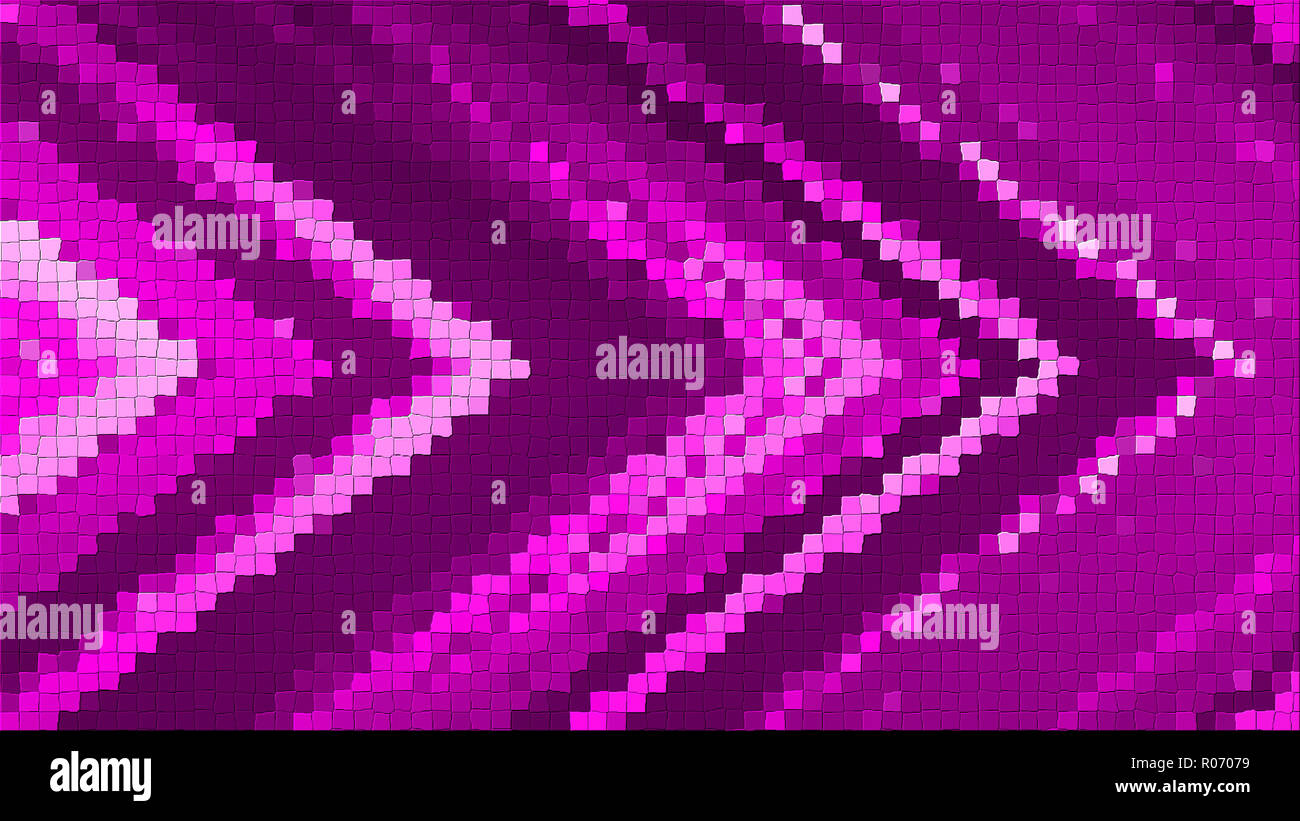 3D mosaic rendering based on an abstract angular composition consisting ...
