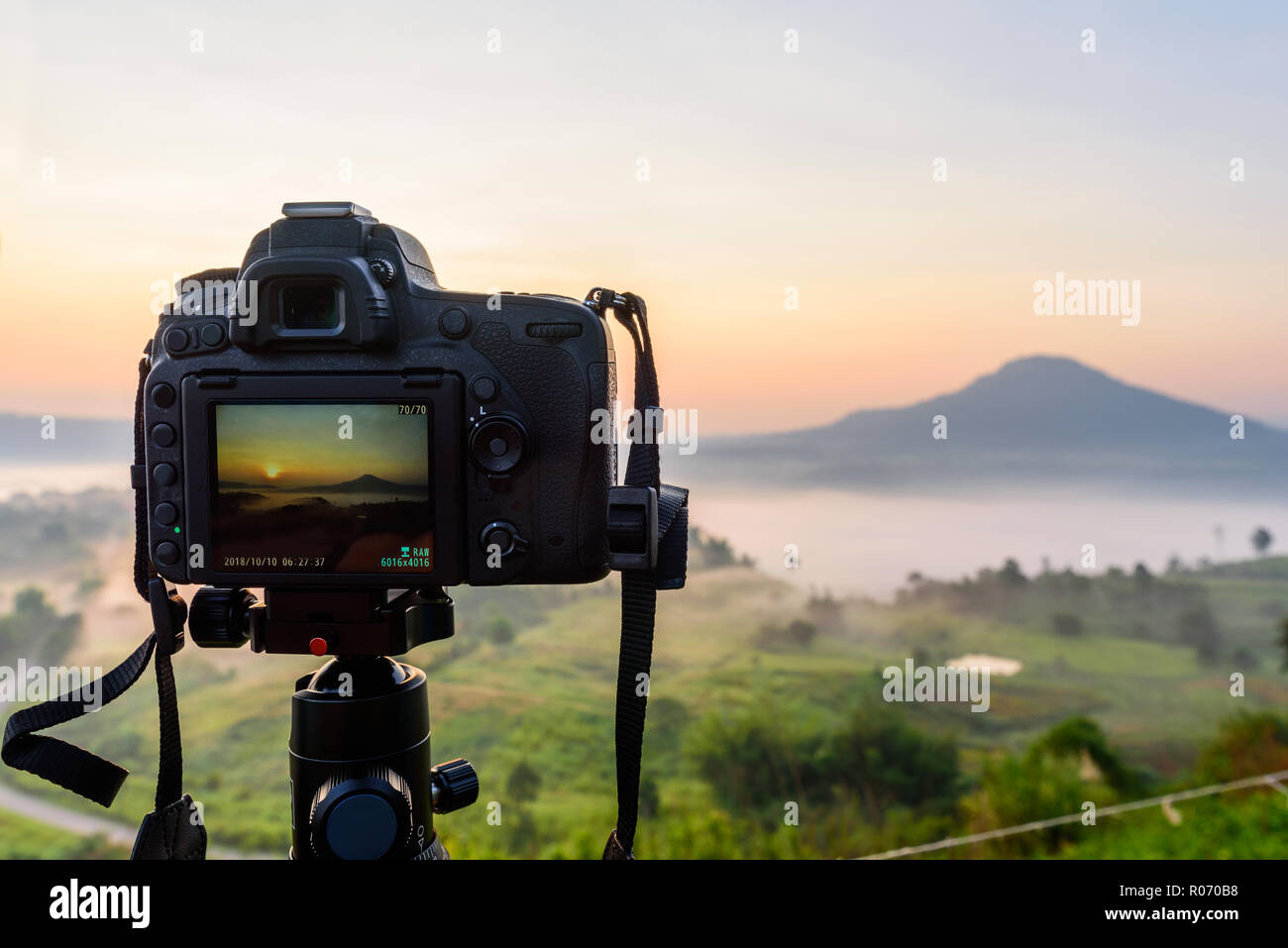 Take the photo of sea mist on high mountain Stock Photo Alamy
