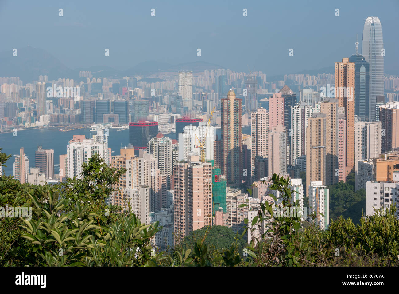 Hong Kong Skyline View From Victoria Peak Stock Photo - Alamy