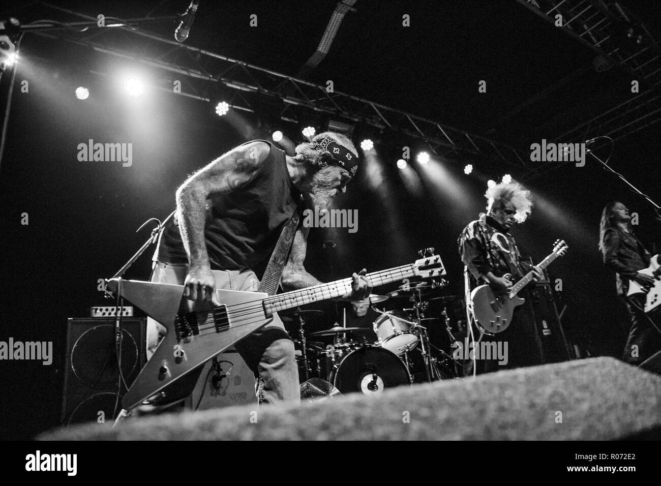 Melvins (Jeff Pinkus bass player) - 26th October 2018 - Leeds Stylus Stock Photo