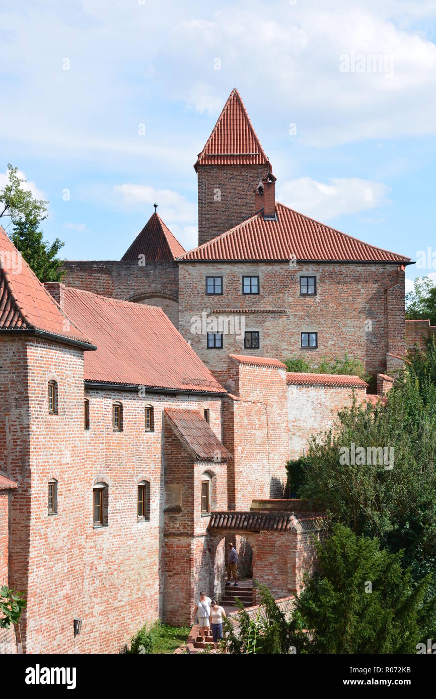 Landshut, Germany – View on the historical Fortress TRAUSNITZ in Landshut, Bavaria, Germany Stock Photo