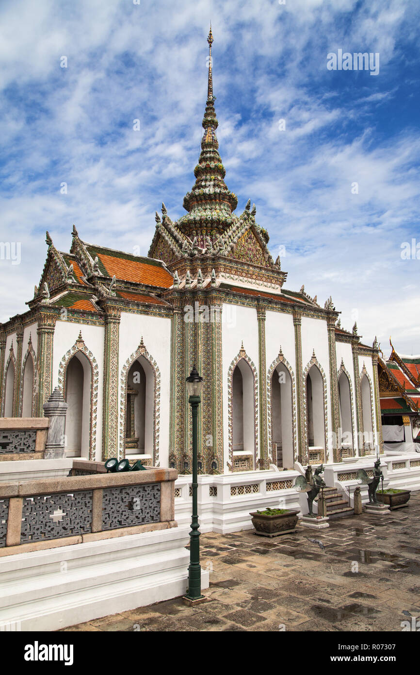 Phra Wiharn Yod at Wat Phra Kaew, Bangkok, Thailand. Stock Photo