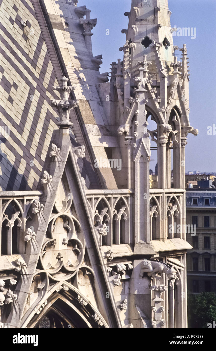 Wien, Ringstraße, Votivkirche, Heinrich Ferstel 1879 - Vienna, Ringstrasse, Votivkirche, Heinrich Ferstel 1879 Stock Photo