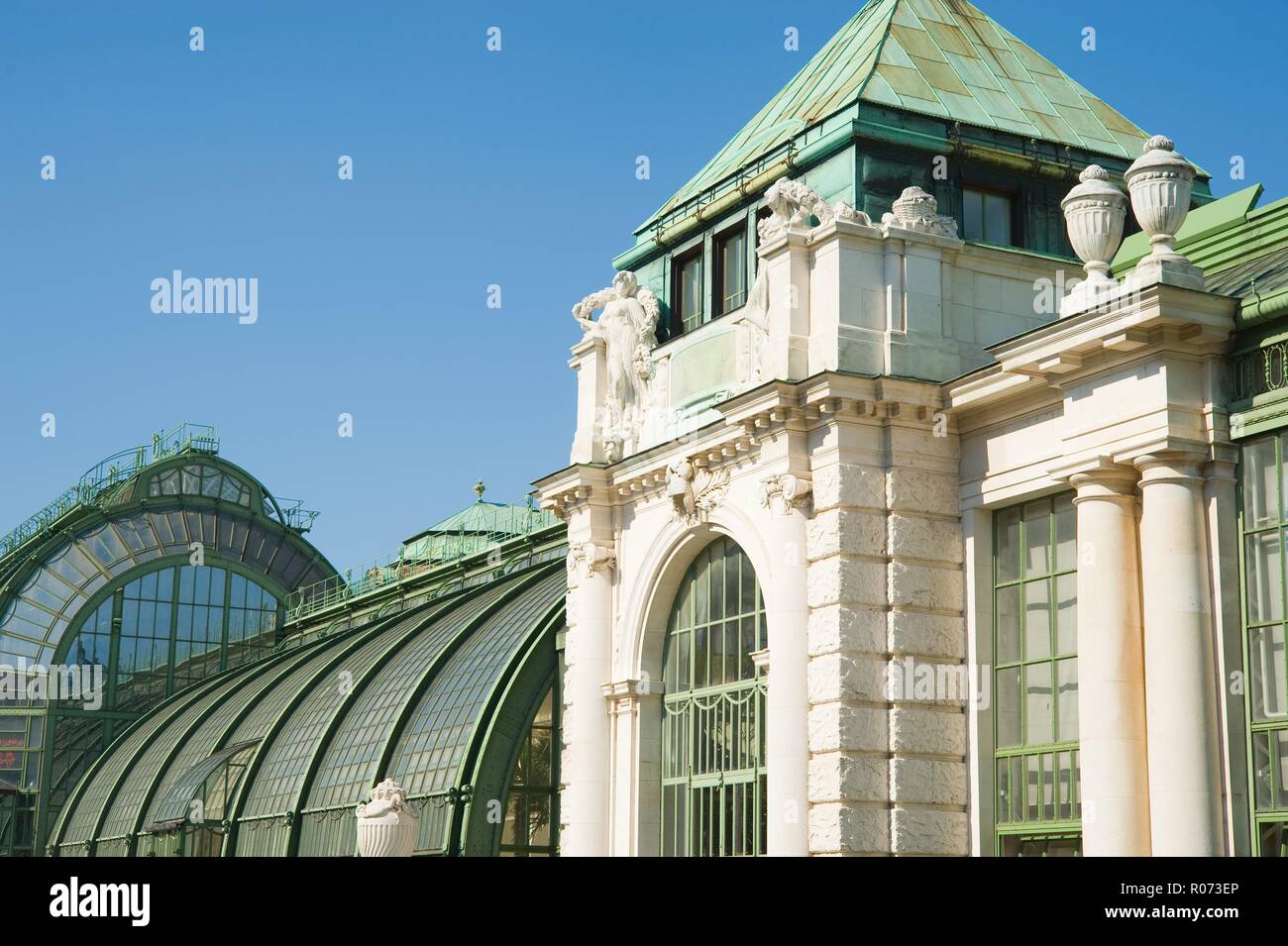 Wien, Burggarten, Palmenhaus Stock Photo