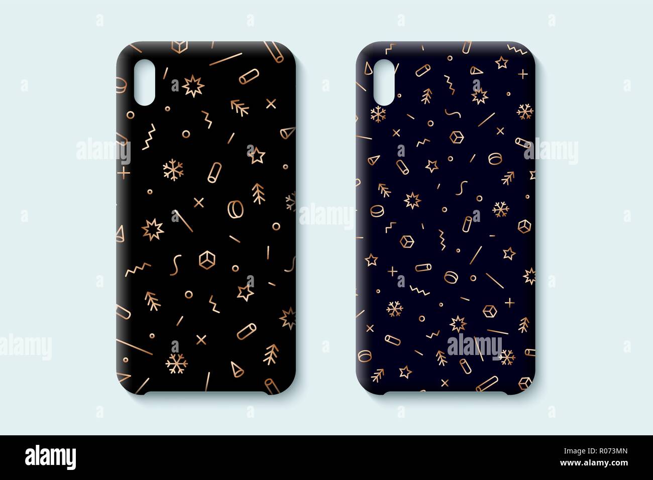 Happy New Year pattern. Template phone case with pattern Stock Vector