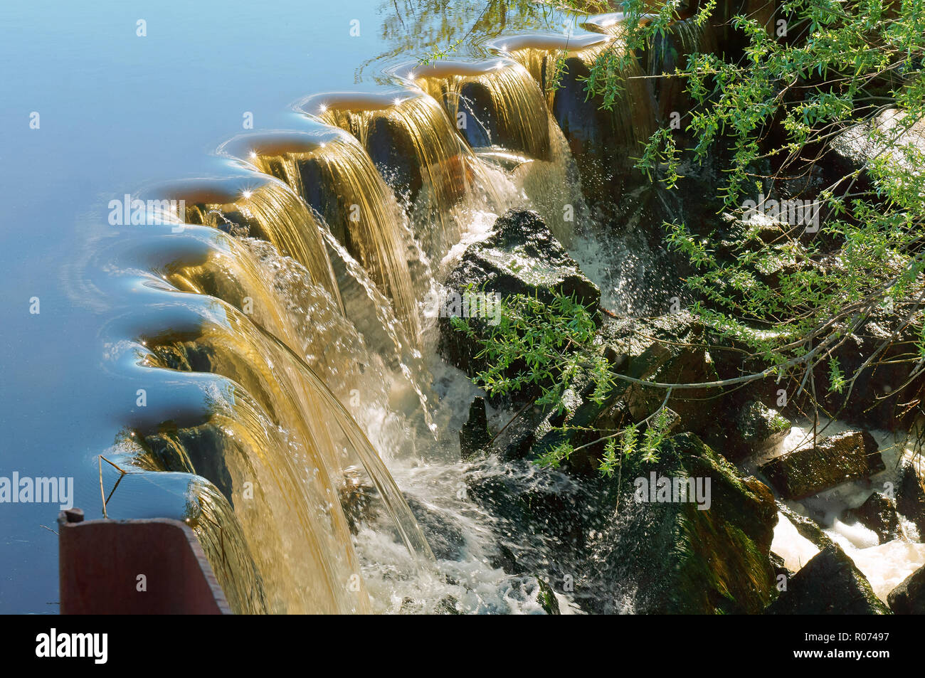hydraulic engineering structure, water filtration Stock Photo Alamy