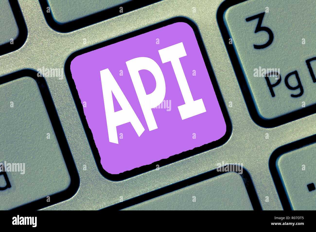 Word writing text Api. Business concept for Tools for building software Computer programming routines protocols. Stock Photo