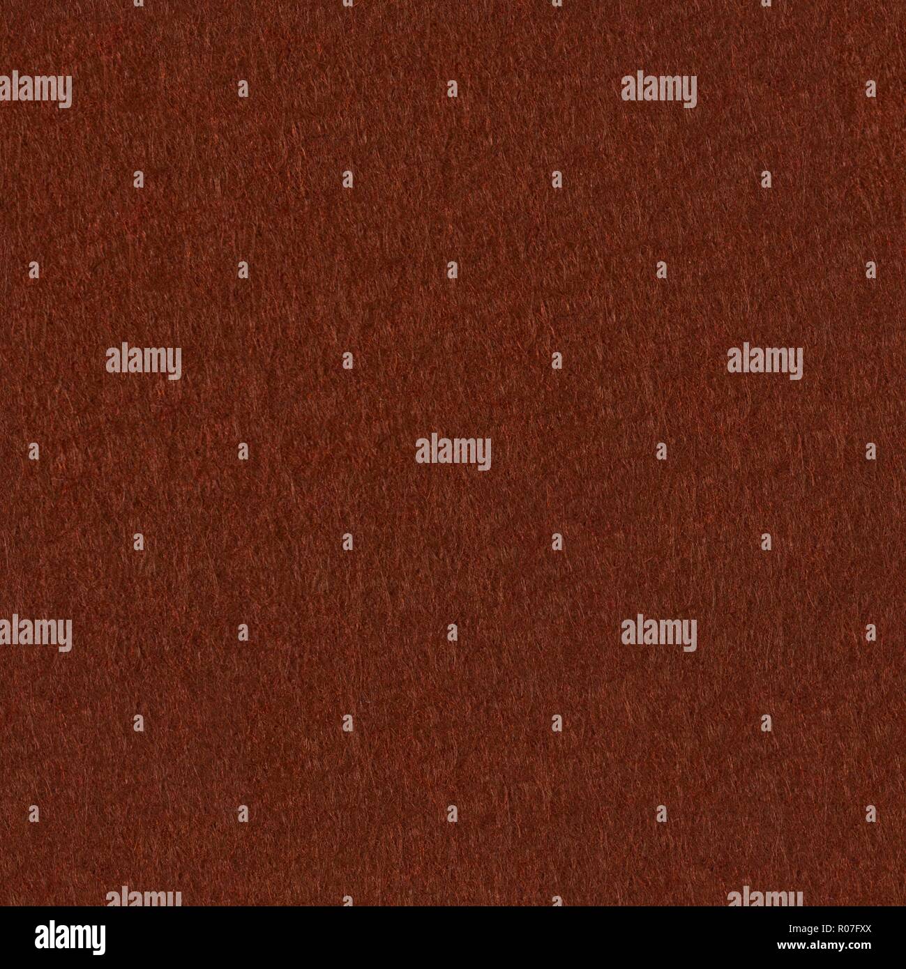 Background of dark brown felt. Seamless square texture, tile ready. Stock Photo