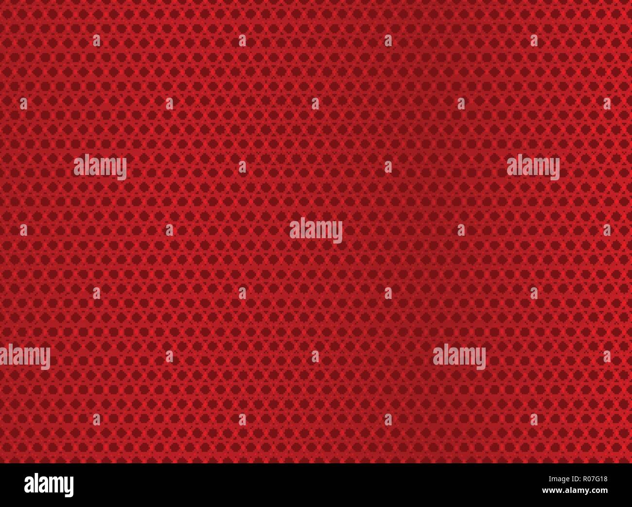Abstract waves or wavy lines pattern red background and texture. Vector illustration Stock Vector