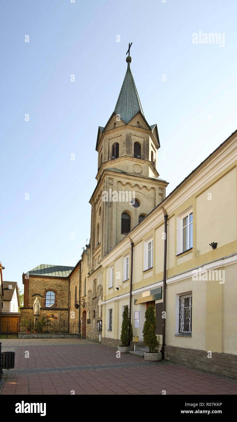 Church of Acquisition of Holy Cross in Sanok. Subcarpathian voivodeship. Poland Stock Photo