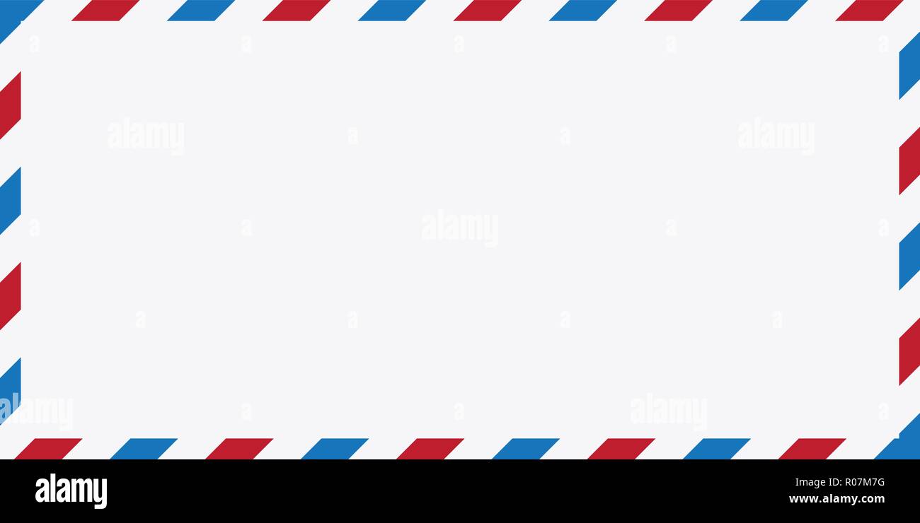 Air Mail Envelope Vector Illustration, Post letter vector design isolated on white background. Stock Vector