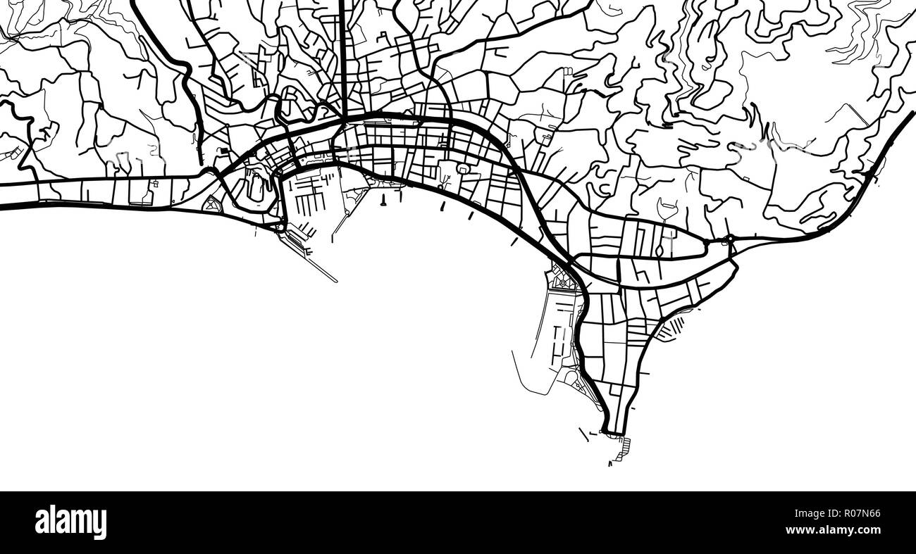 Urban vector city map of Cannes, France Stock Vector Image & Art Alamy