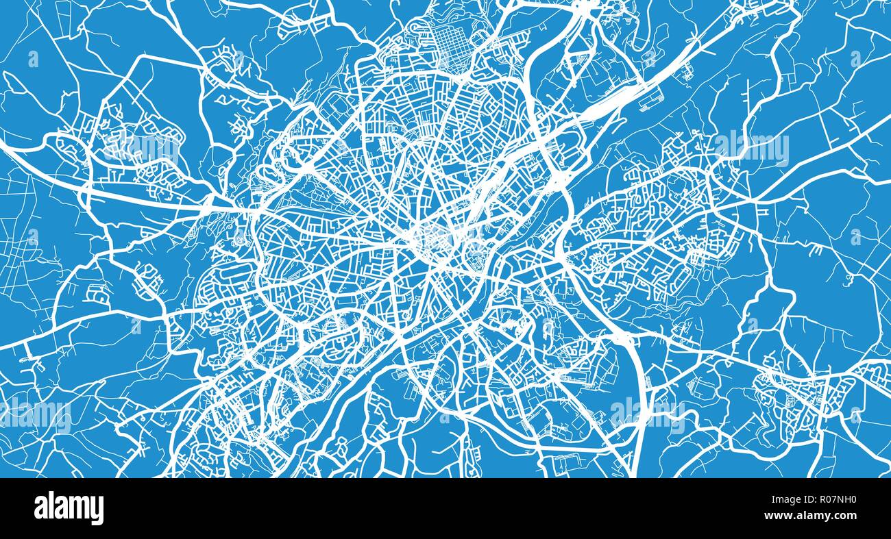 Urban vector city map of Limoges, France Stock Vector Image & Art - Alamy