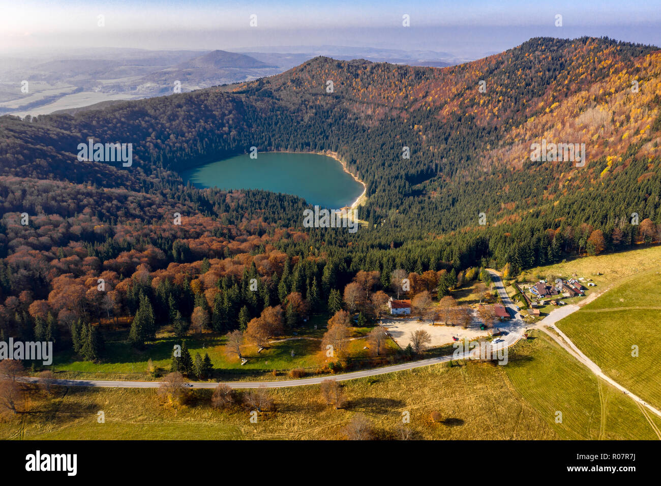 Saint Anna Lake, Tusnad, Baile Tusnad, Romania Stock Photo - Alamy