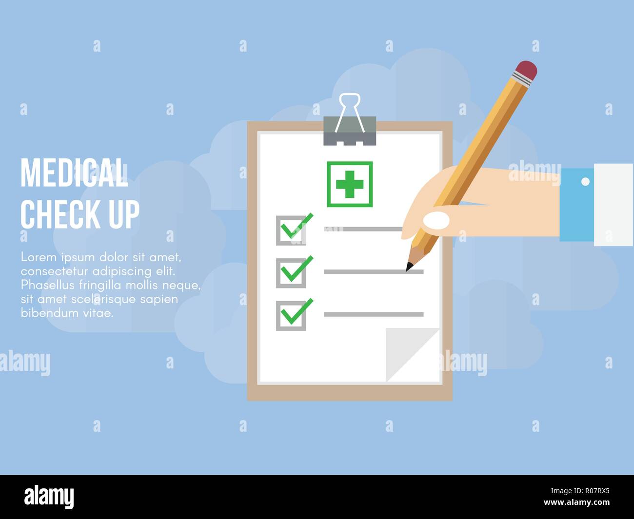 Medical check up Stock Vector Images - Alamy