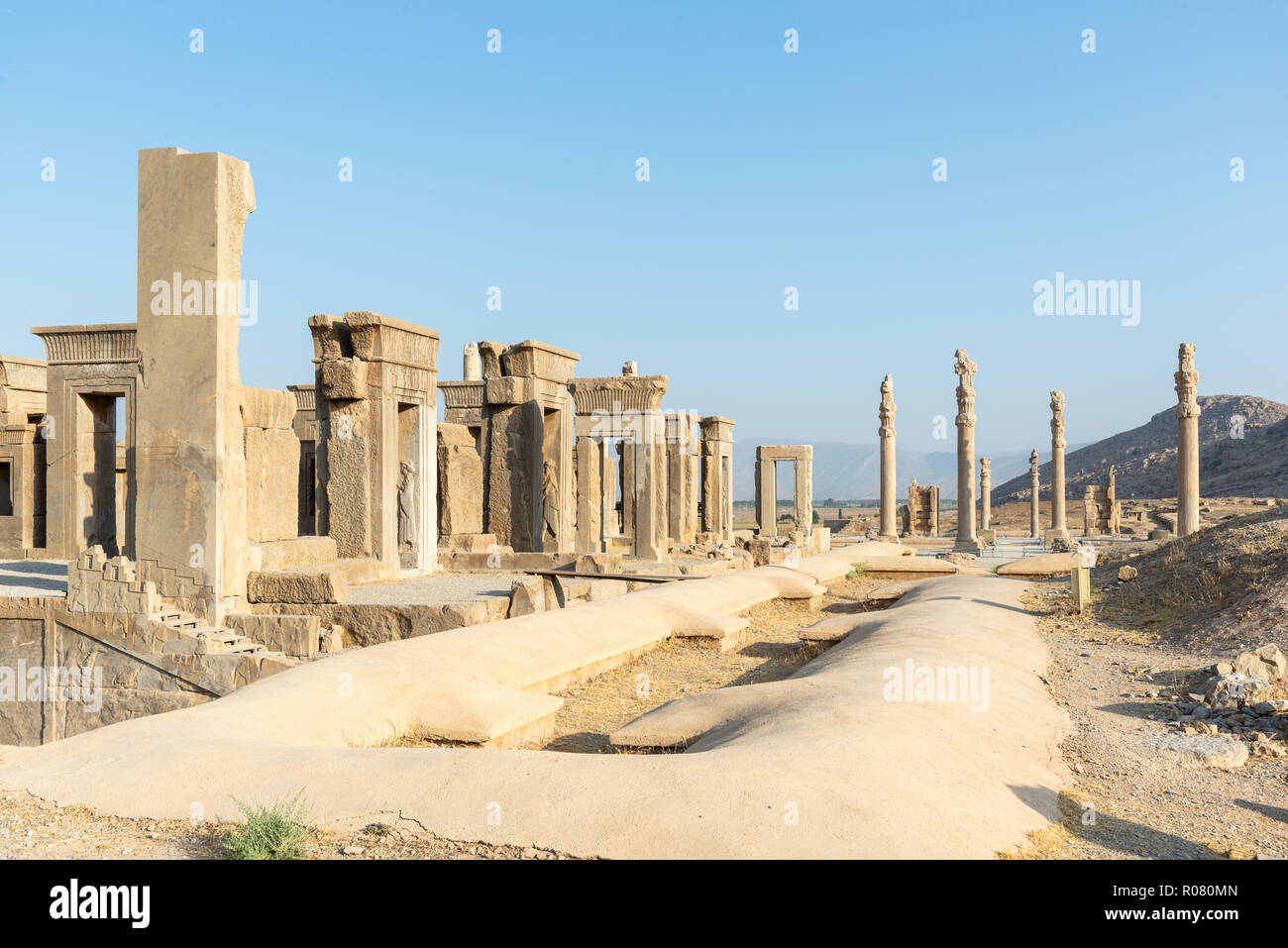 Ancient ruins of Persepolis, Iran - one of the UNESCO world heritage sites Stock Photo