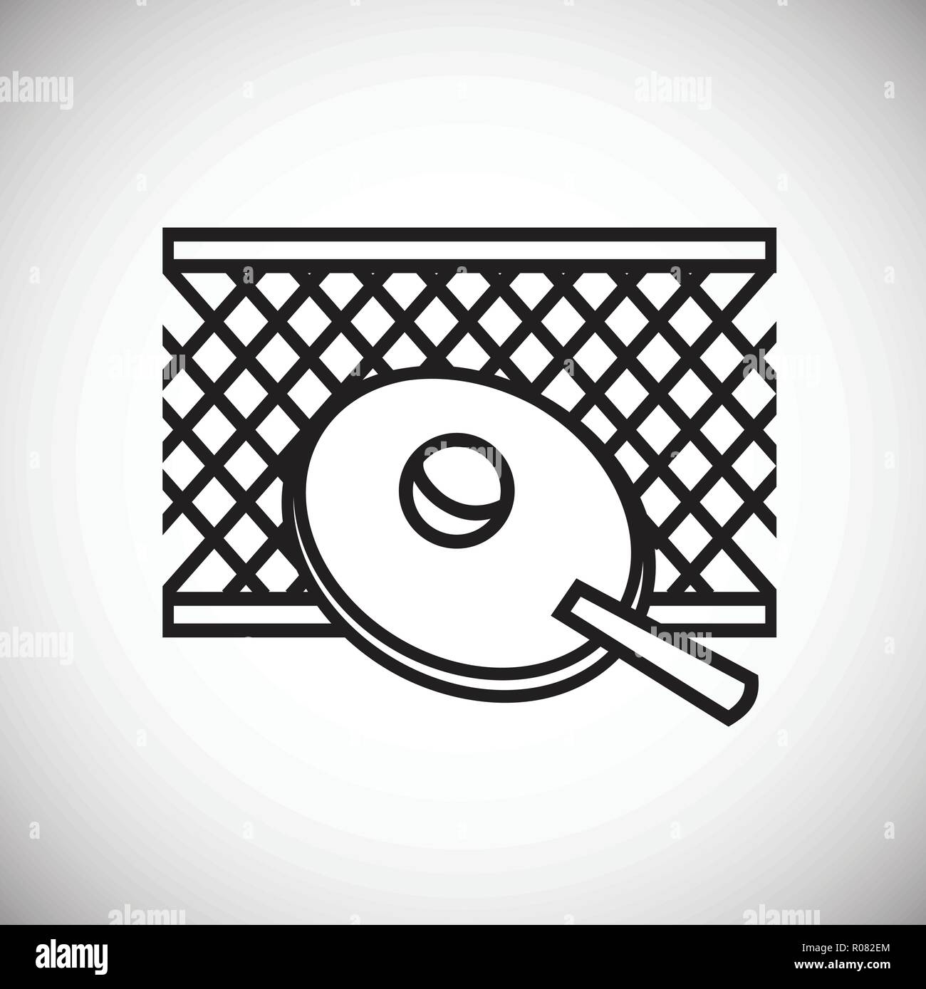 Table tennis thin line on white background icon Stock Vector Image ...