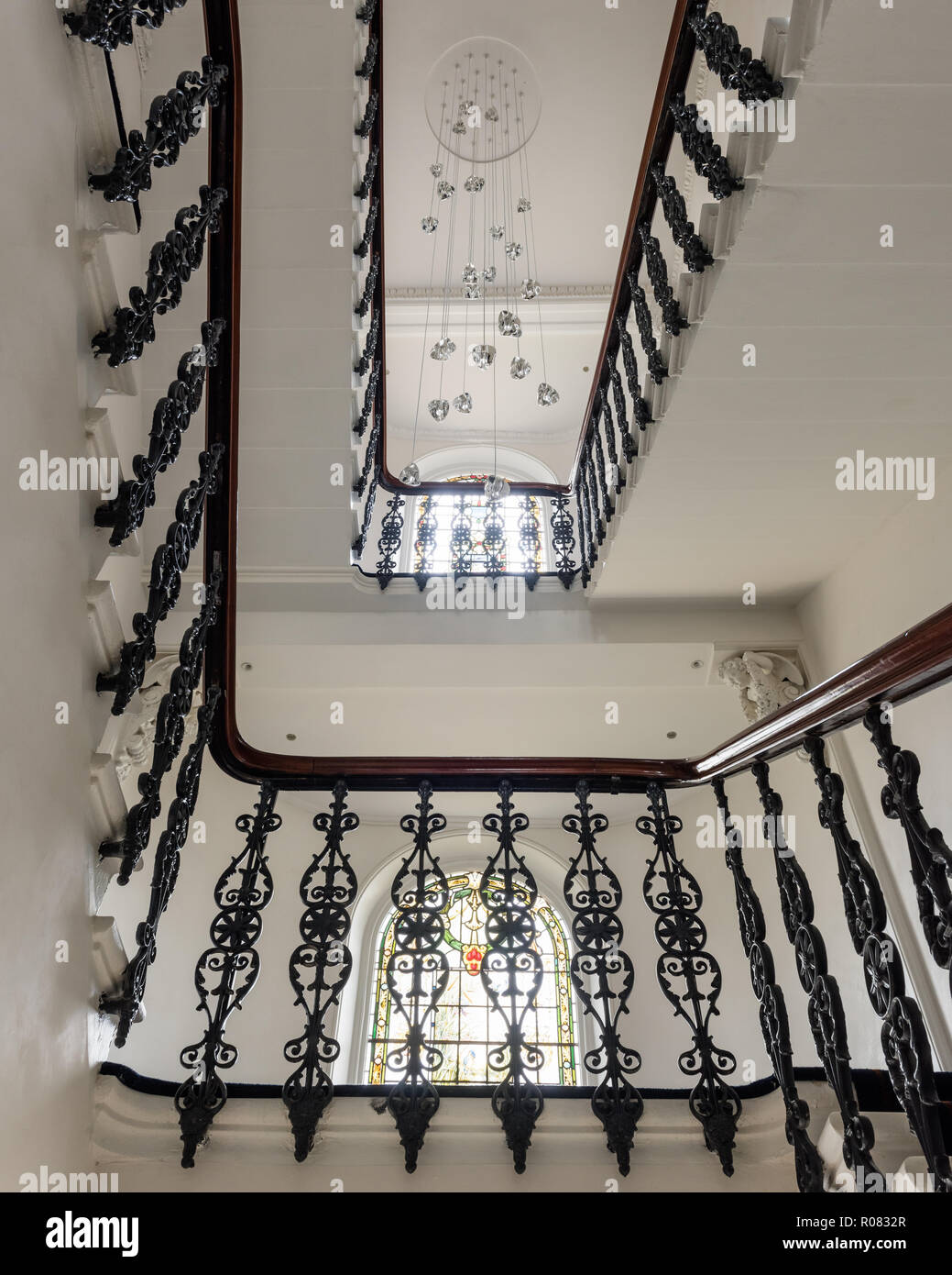 View below staircase Stock Photo
