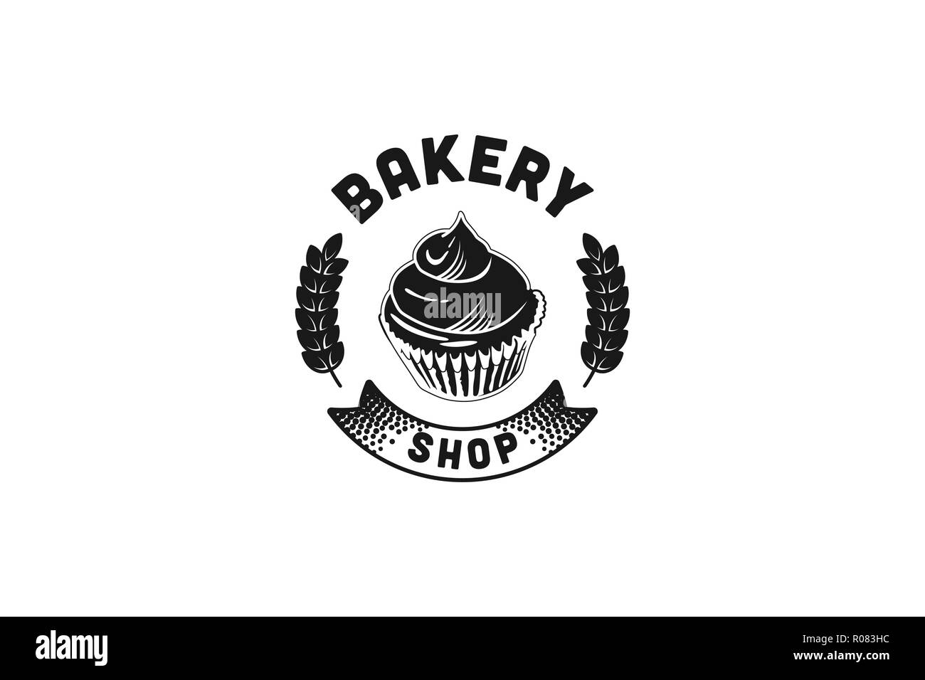 Cupcake, Vintage bakery shop Logo Designs Inspiration, Vector Illustration  Stock Vector Image & Art - Alamy