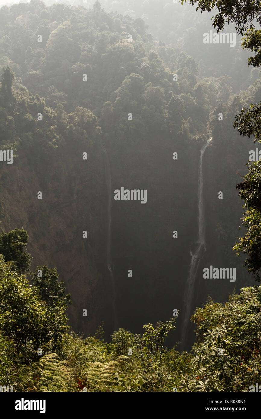 Tad Fane Waterfall, Bolaven Plateau, Pakse, Laos. Stock Photo