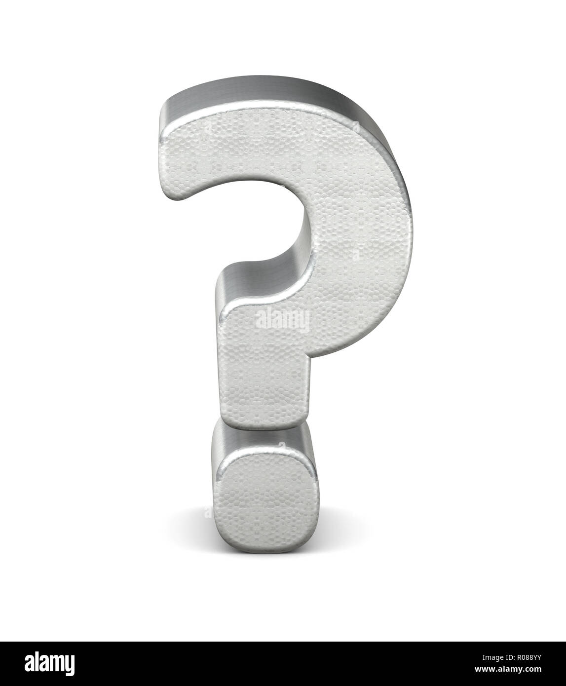 symbol question mark silver structure 3d rendering Stock Photo - Alamy
