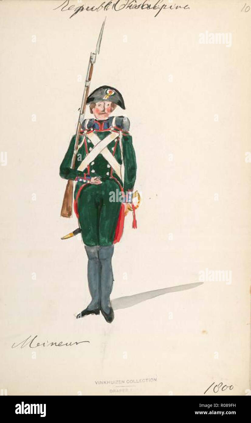 vintage artwork of a soldier or soldiers in the italian army Stock ...