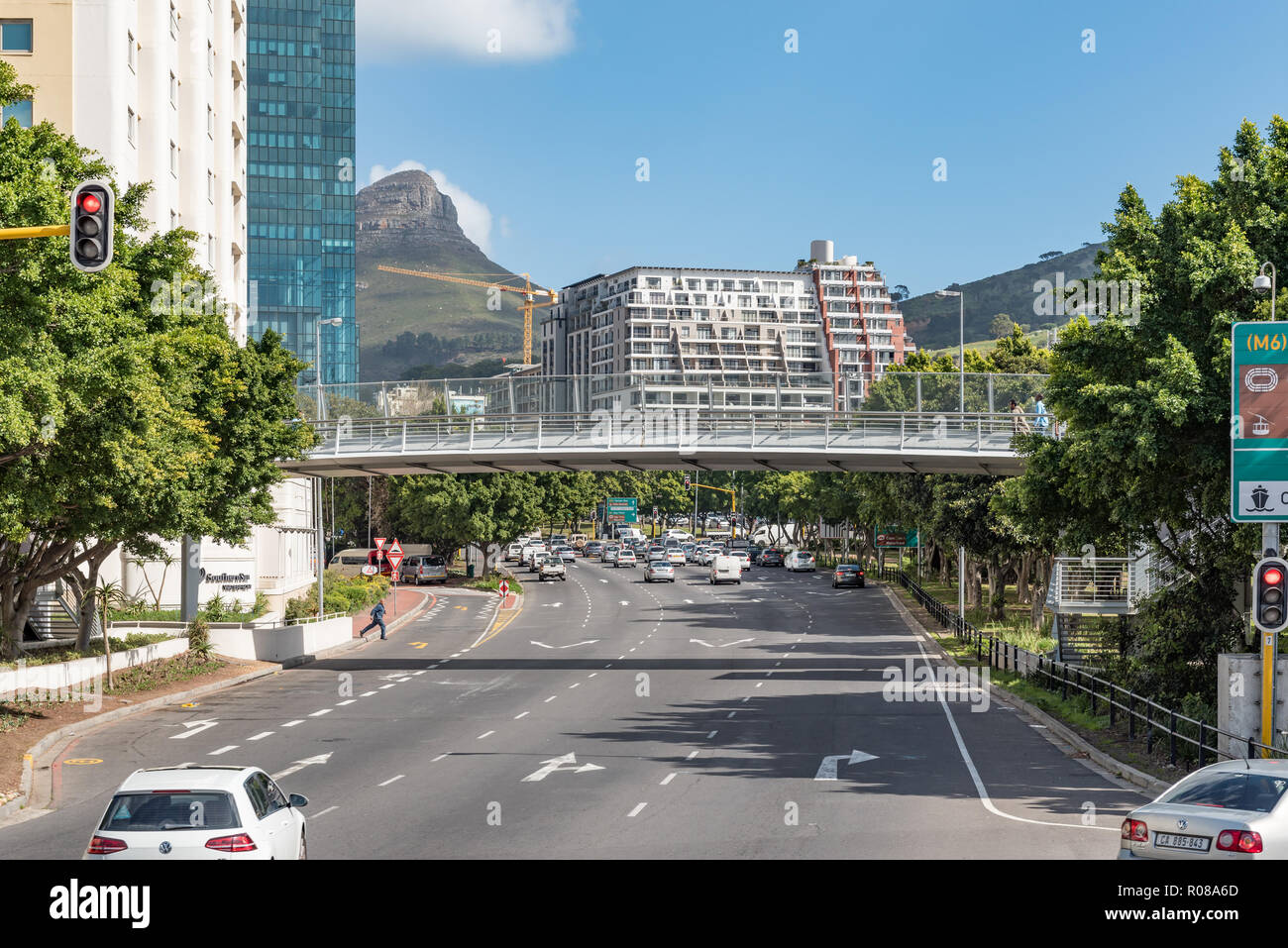 CAPE TOWN, SOUTH AFRICA, AUGUST 17, 2018 A view of road M62 at the