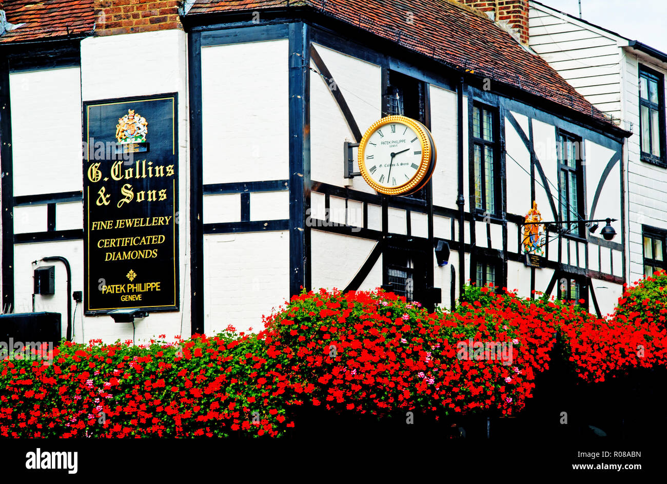 Collins Jewellers, High street, Tunbridge Wells, Kent, England Stock 