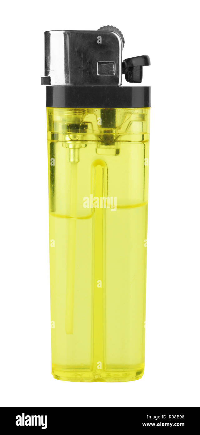 orange lighter isolated on a white background Stock Photo Alamy