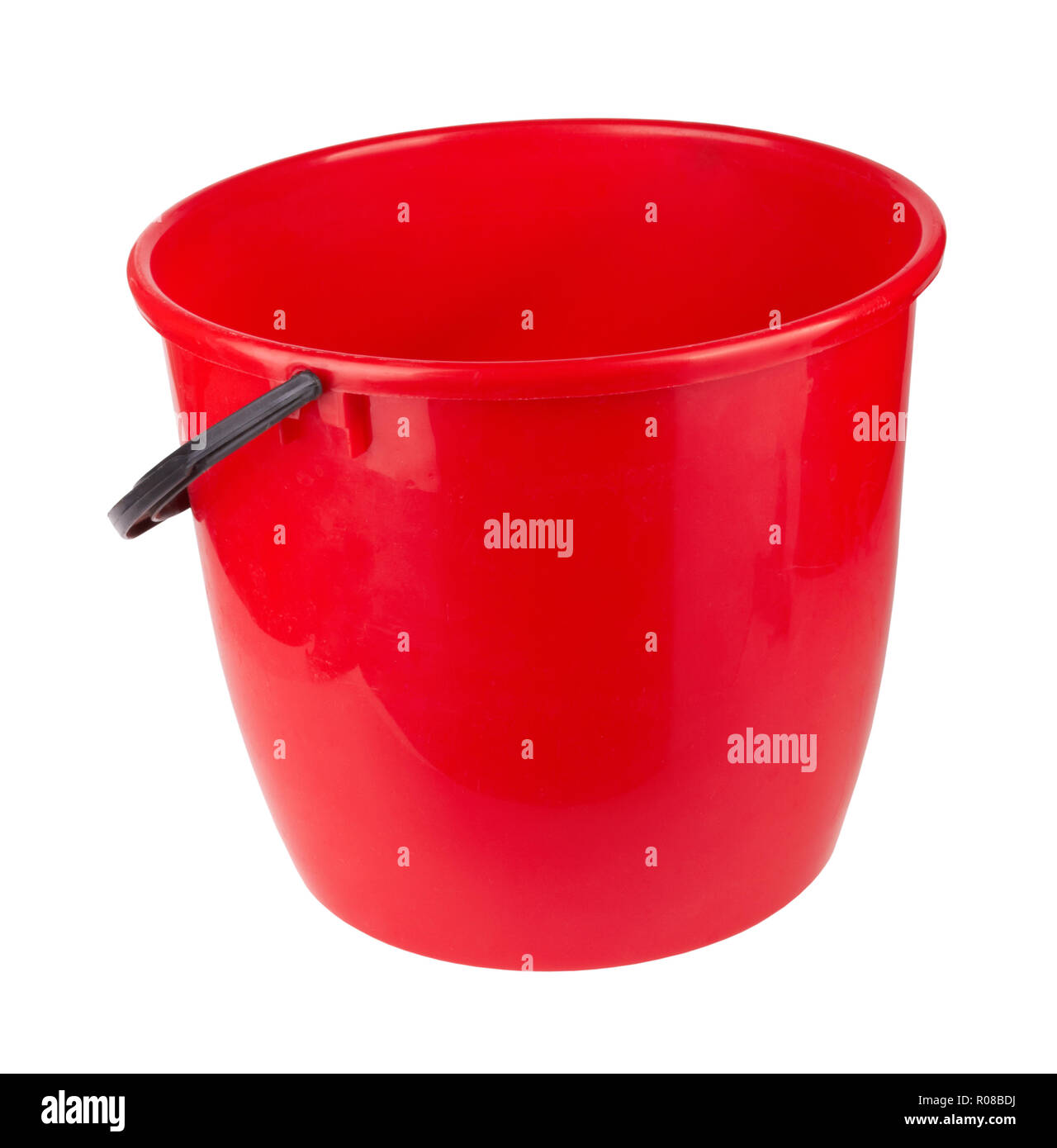 Red plastic bucket on white hires stock photography and images Alamy