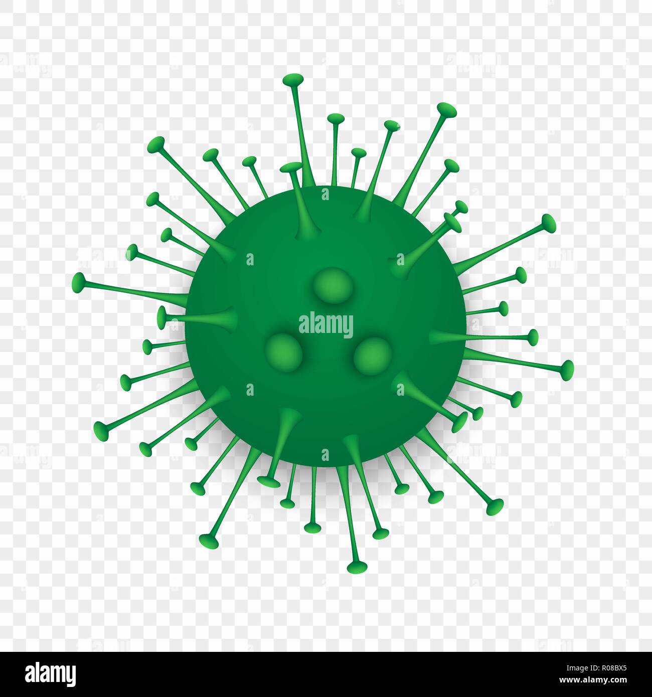 Vector cell virus or bacteria isolated on white background Stock Vector ...