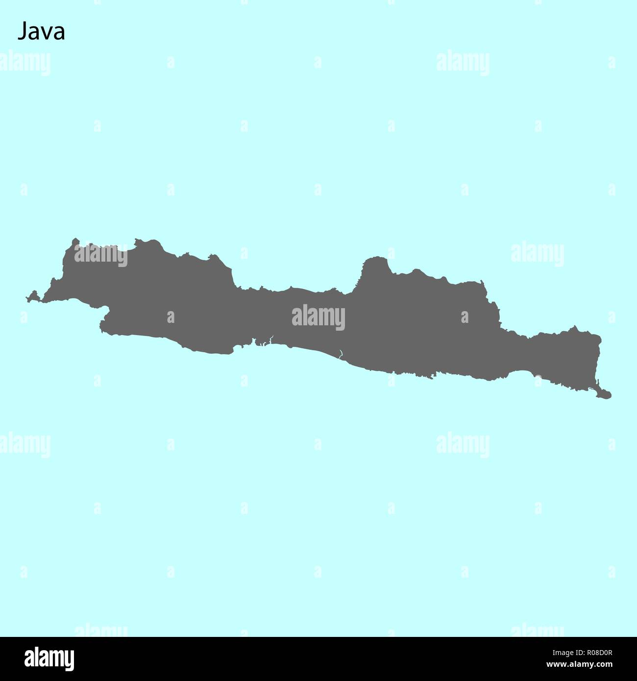 Map of the island of java hi-res stock photography and images - Alamy