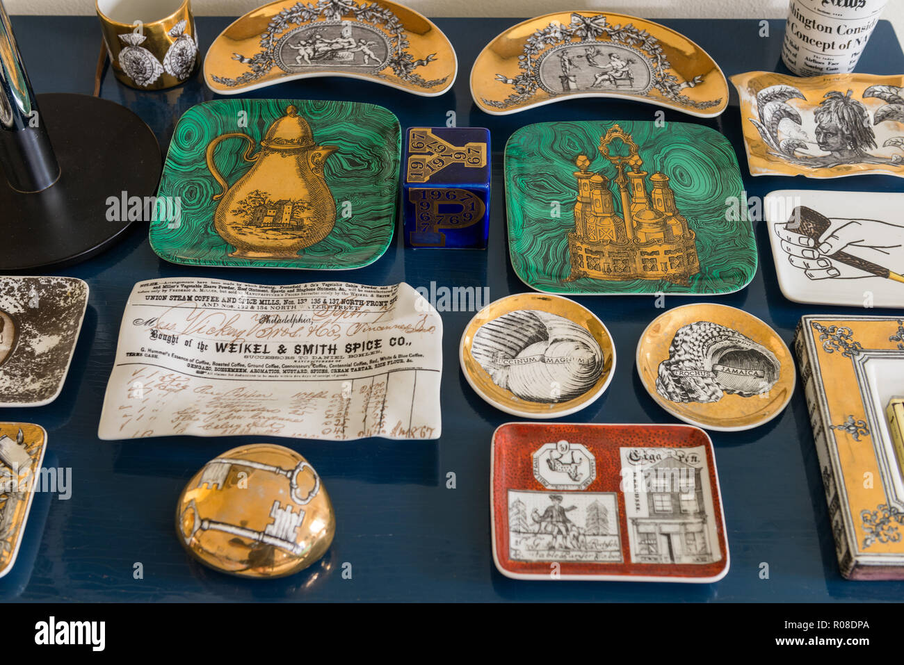Collection of plates Stock Photo Alamy