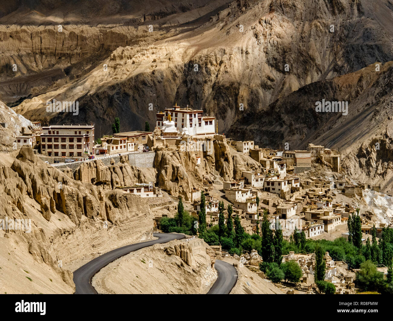 Lamayuru Gompa, one of the most important monasteries in the former kingdom of Ladakh Stock Photo