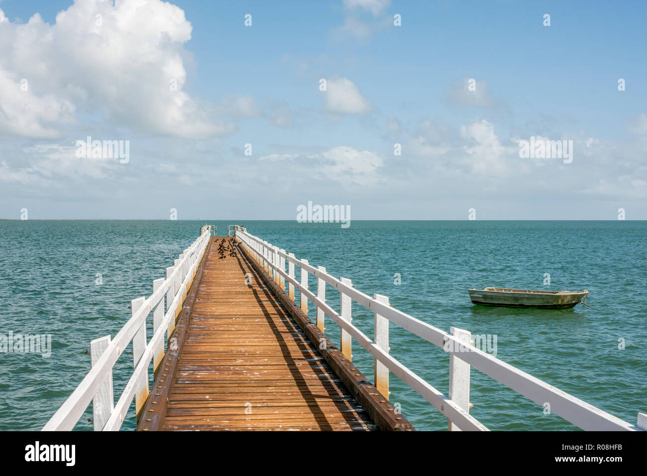 Pier on st helena island moreton bay queensland a hires stock