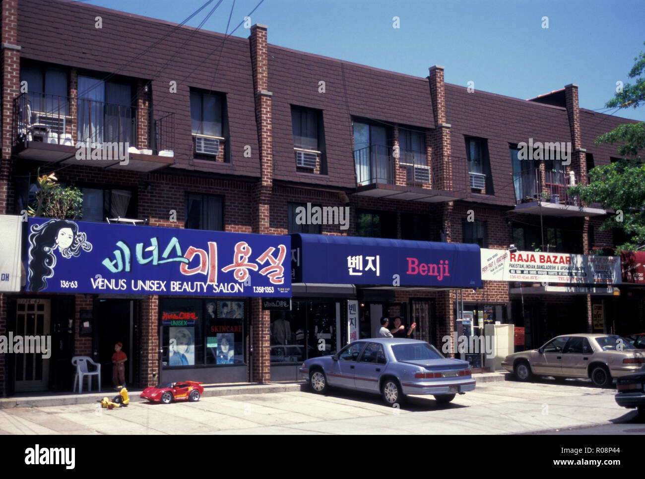 NOT 1054051 NEW YORK CITY QUEENS Flushing Korean Store fronts Stock