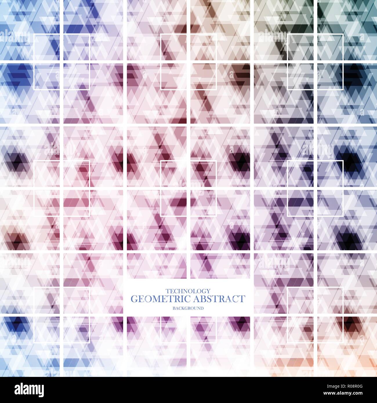 Geometric technological precious square abstract background vector design Stock Vector