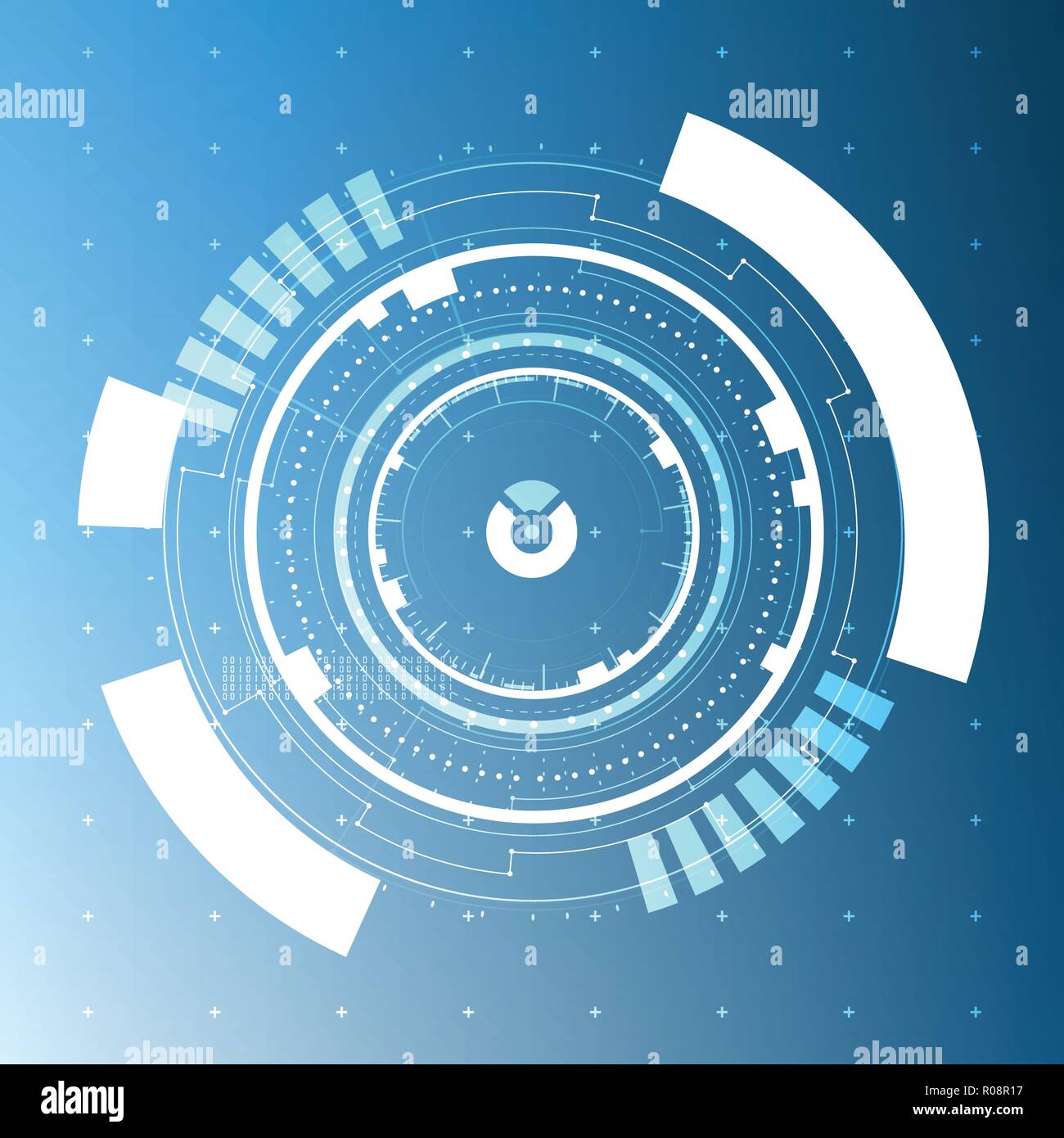 Technological communication future interface background vector design ...