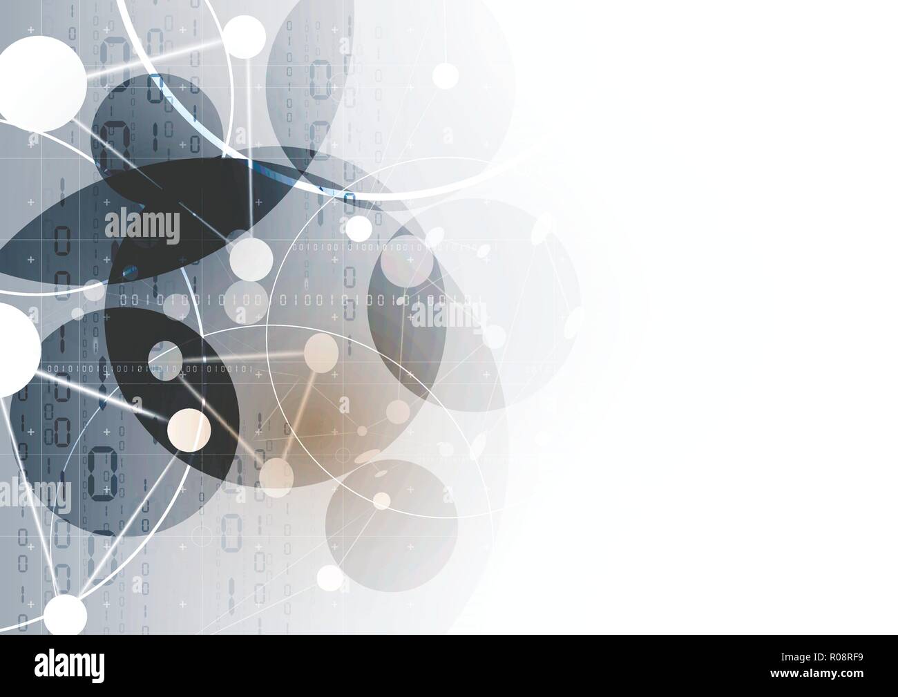Technological communication digital science modern abstract background vector design Stock Vector