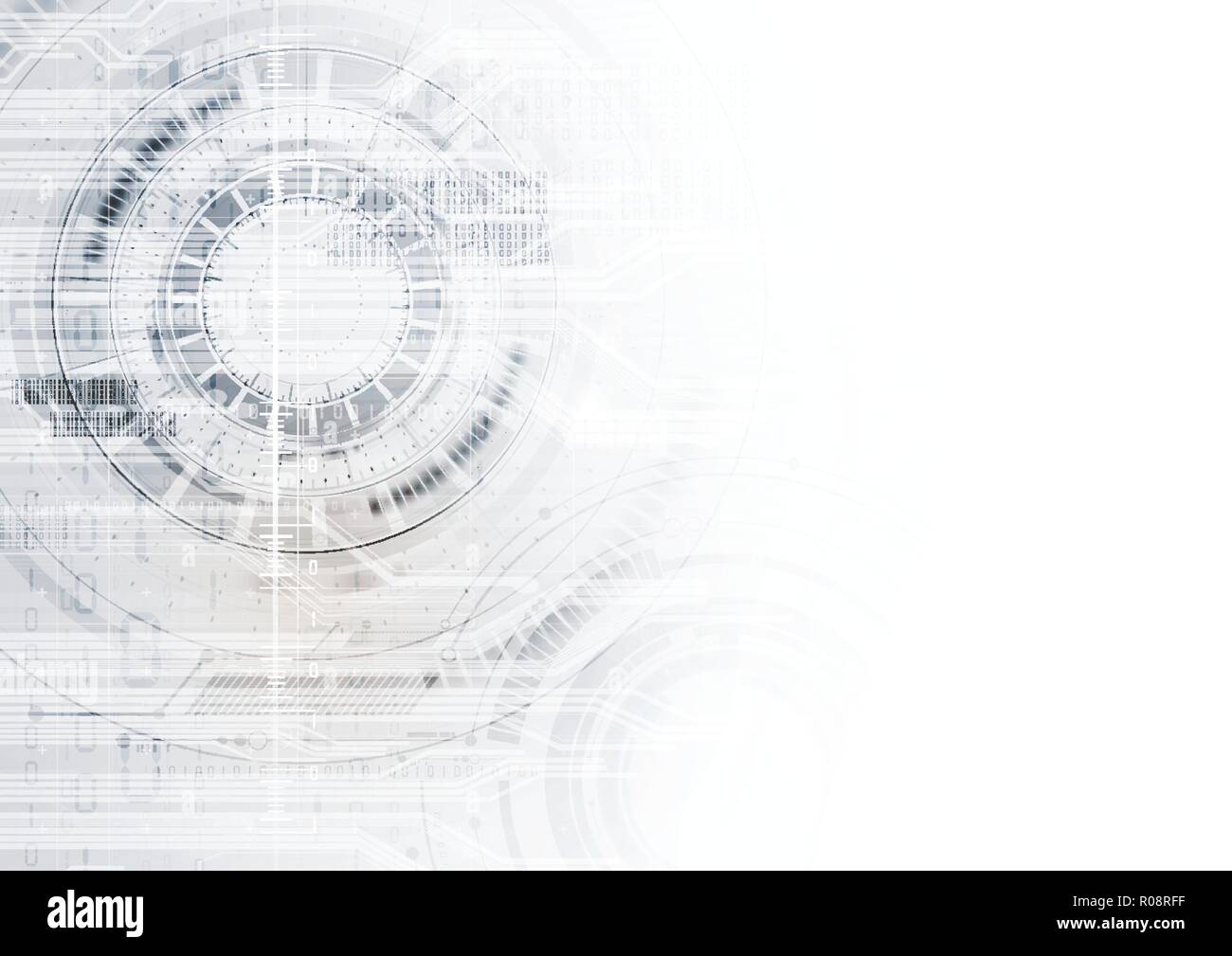 Technological communication digital circle modern interface abstract ...