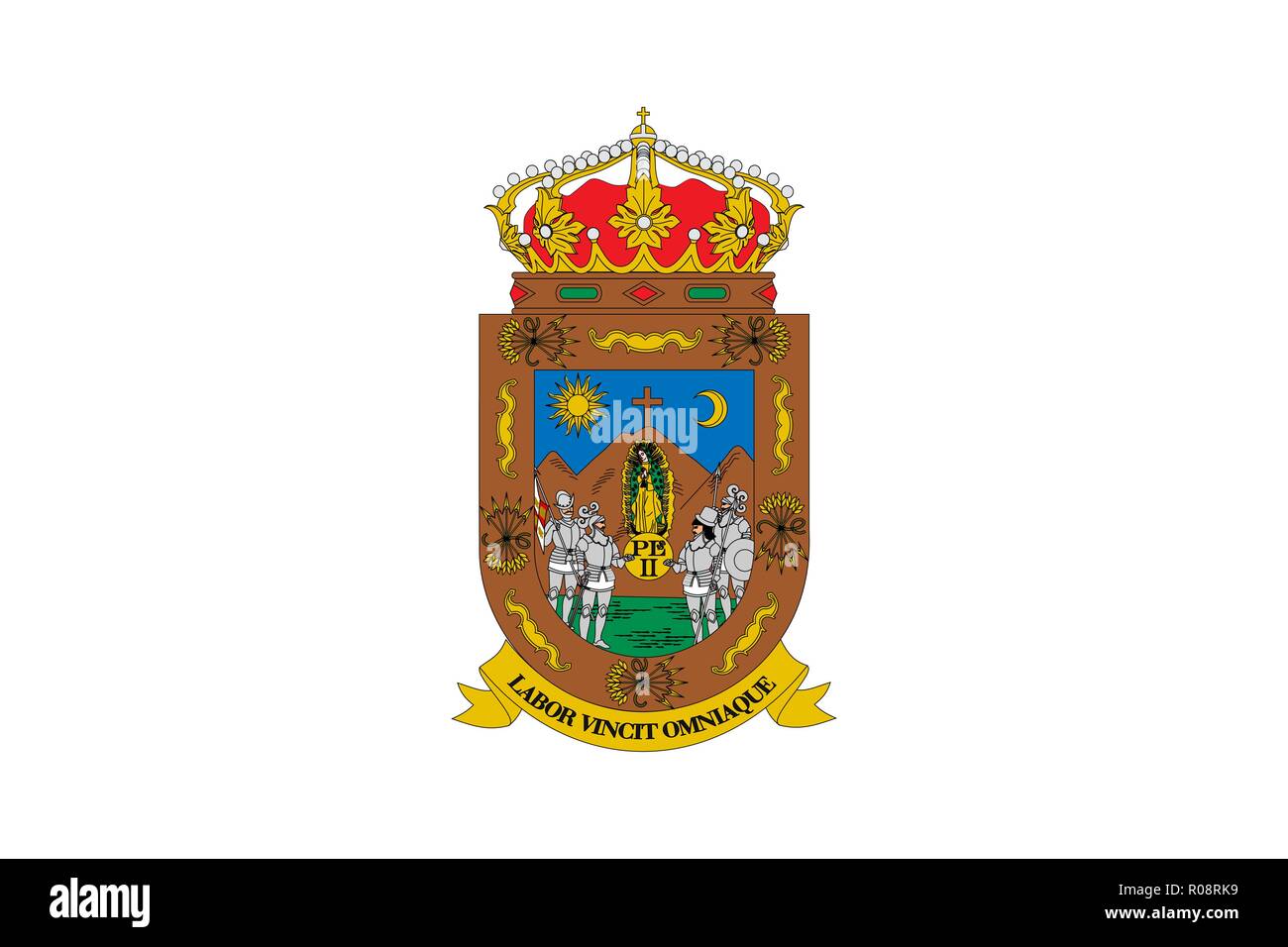 Simple flag state of Mexico, Zacatecas Stock Vector