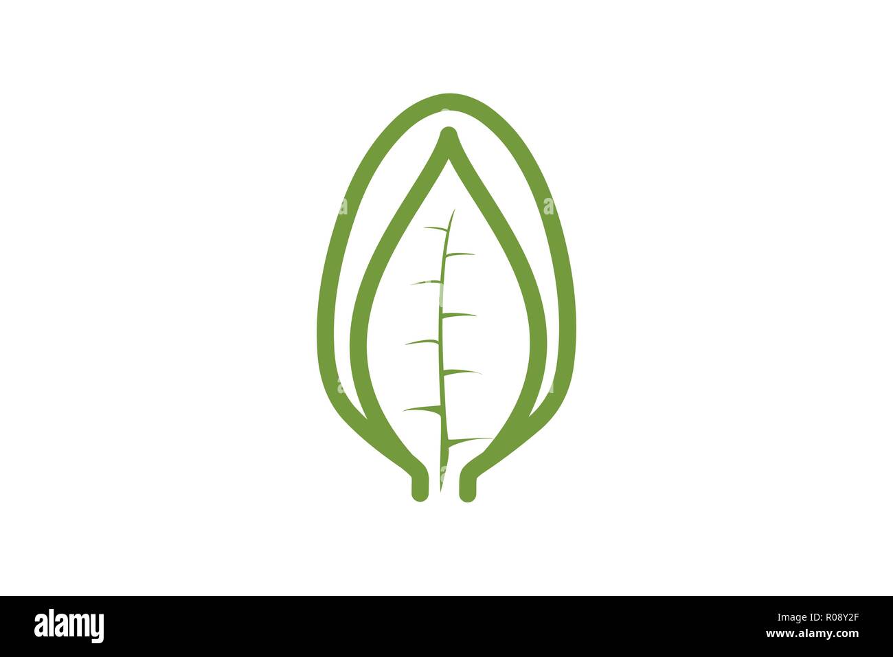 spoon, leaf healthy food logo design Stock Vector Image & Art - Alamy