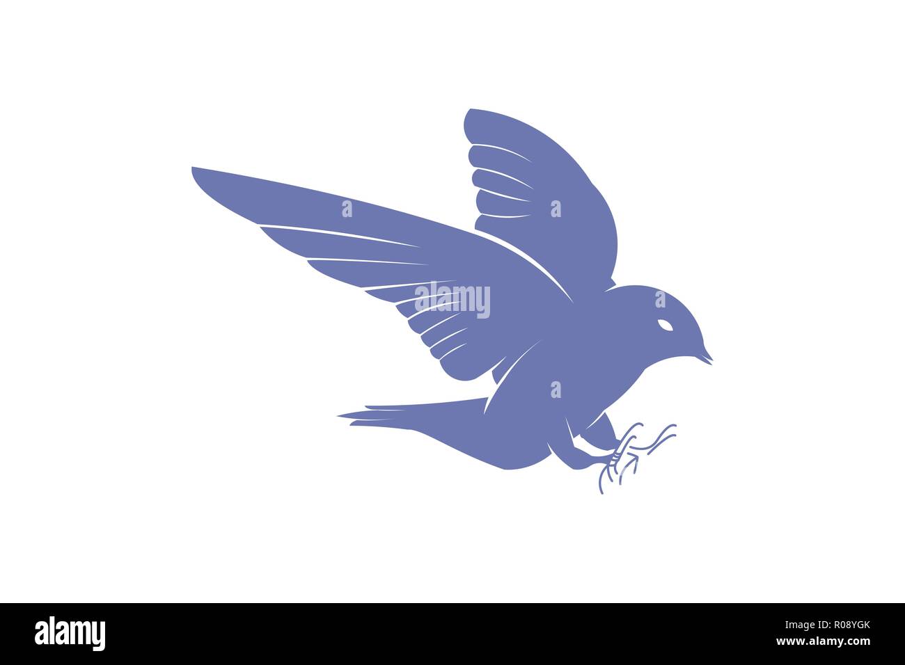 Flying bird logo Designs Inspiration Isolated on White Background Stock Vector