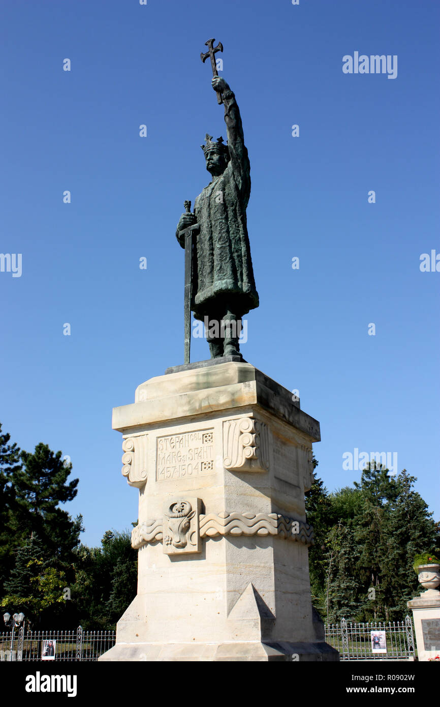 The Statue Of Stefan Cel Mare Si Sfant The National Hero Of Moldova