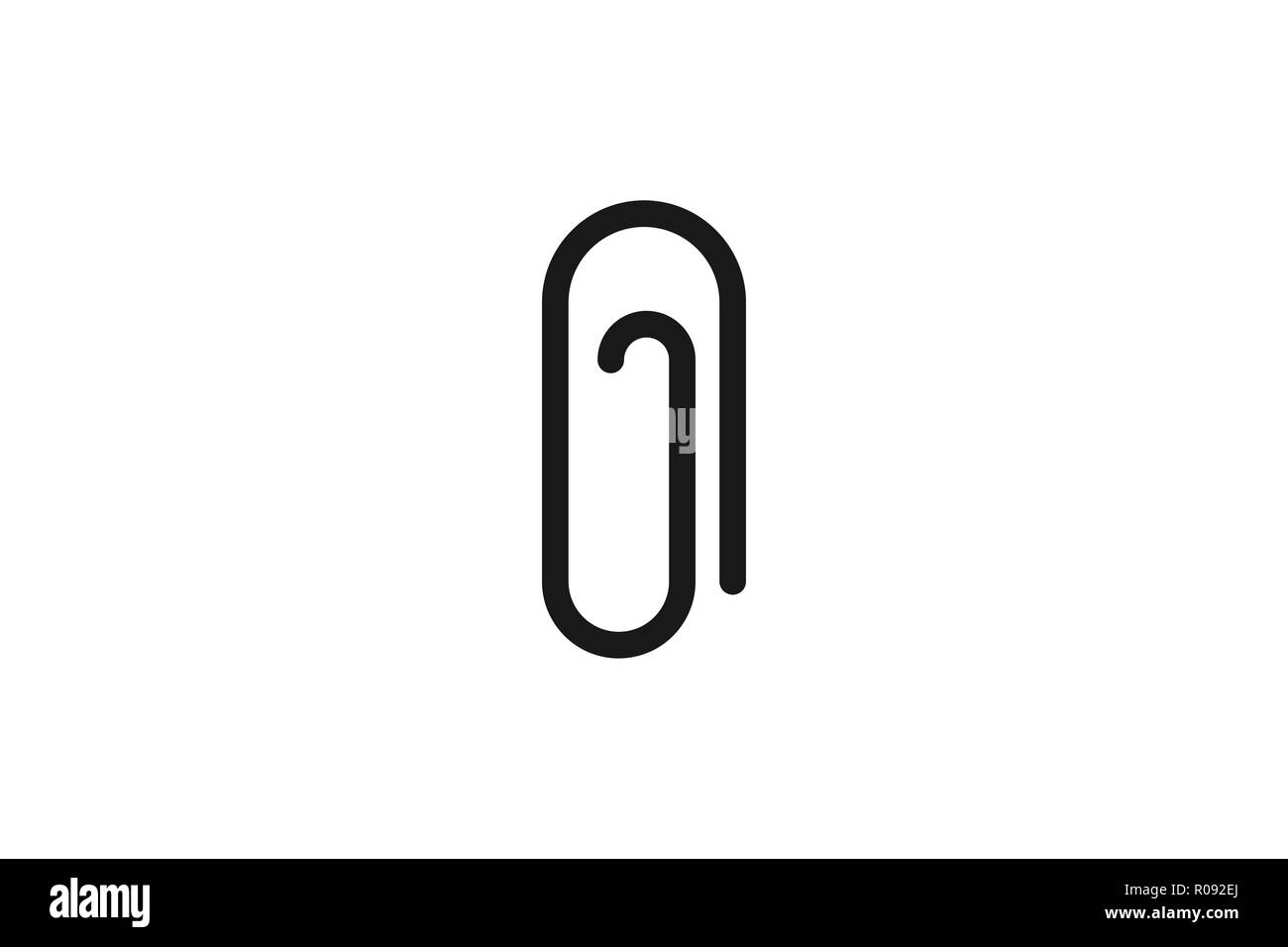 Paper clip company document Logo Designs Inspiration Isolated on White