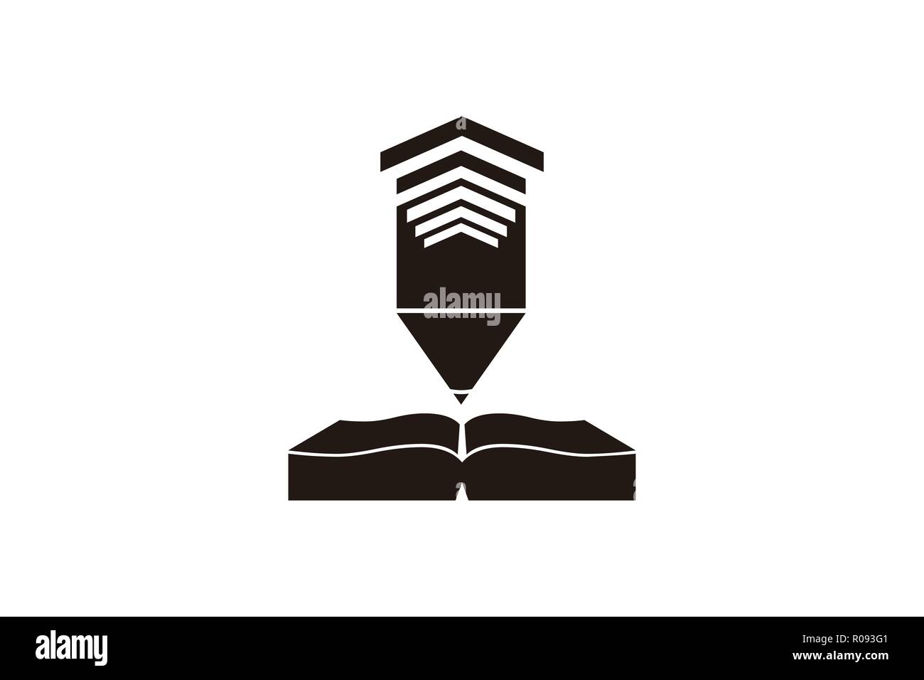 Book And Podium Logo Designs Inspiration Isolated On White Background Stock Vector Image Art Alamy