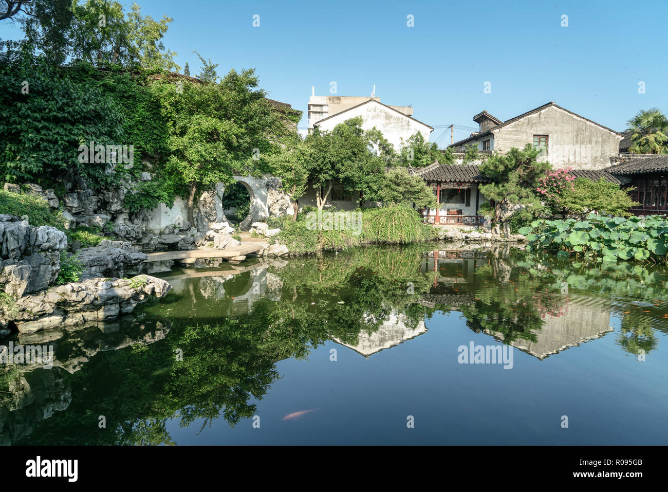 Suzhou garden, traditional architecture Stock Photo