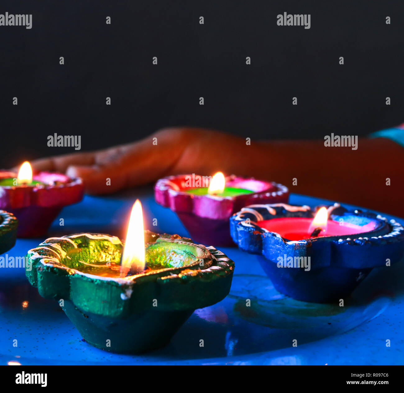 Diwali candles hires stock photography and images Alamy