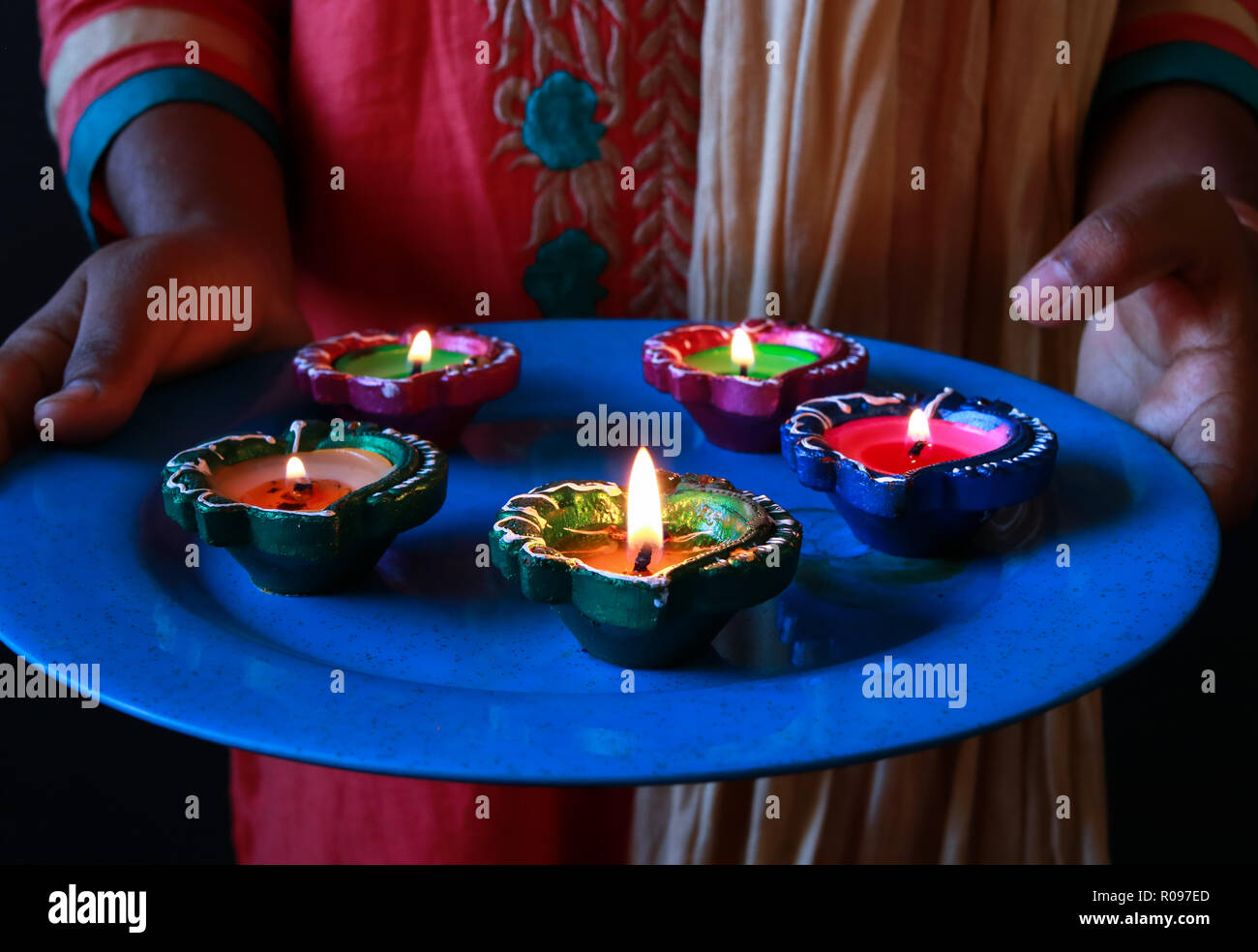 Diwali candles hires stock photography and images Alamy