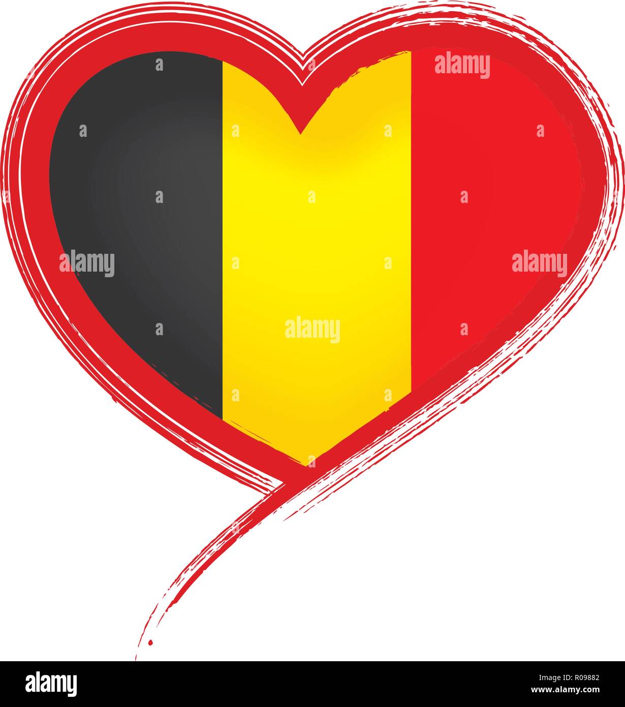 Belgium flag, vector illustration on a white background Stock Vector ...